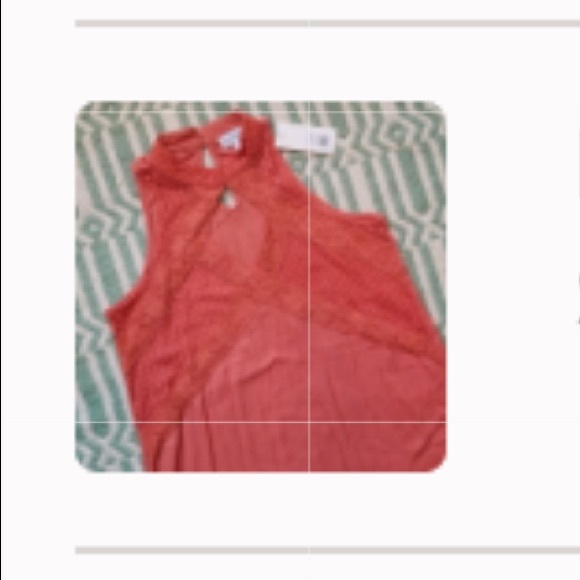 NWOT Coral Pink High Neck Cut Out Shift Dress - Picture 5 of 5